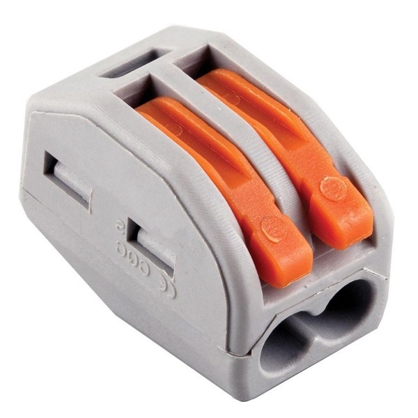 Клемма Stekker 2 х (0,08-2,5/4) монтажная LD222-412 [уп. 100шт]