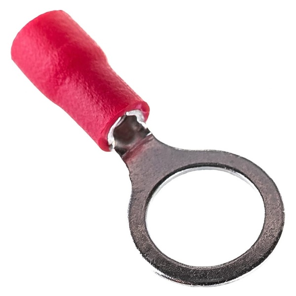 Наконечник кольцевой Rexant изолированный d8.4мм 0.5-1.5мм (НКи 1.5-8/НКи 1,25-8) красный