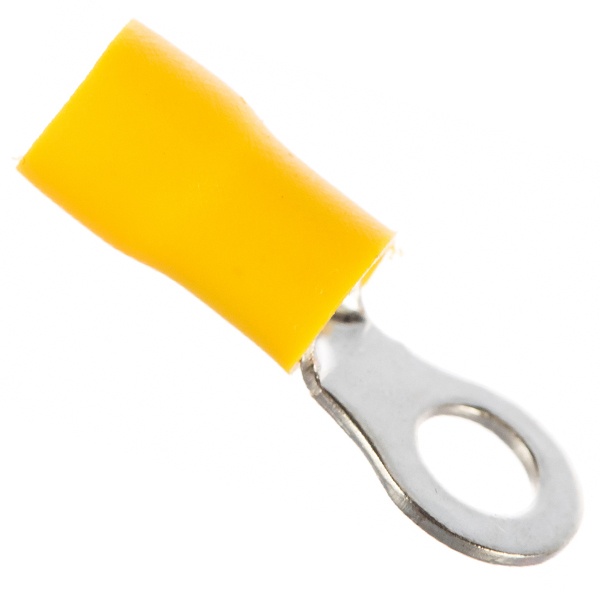 Наконечник кольцевой Rexant изолированный d5.3мм 4-6мм (НКи 6.0-5/НКи5,5-5) желтый