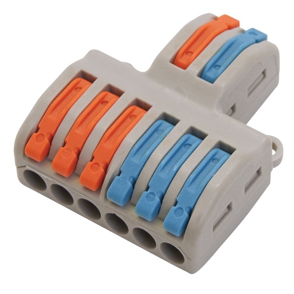 Клемма Stekker 2 х (0,08 - 2,5/4) монтажная для фазных проводников LD222-426 [уп. 20шт]