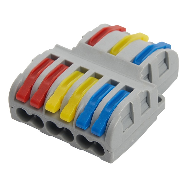 Клемма Stekker 3 х (0,08 - 2,5/4) монтажная для фазных проводников LD222-427 [уп. 25шт]