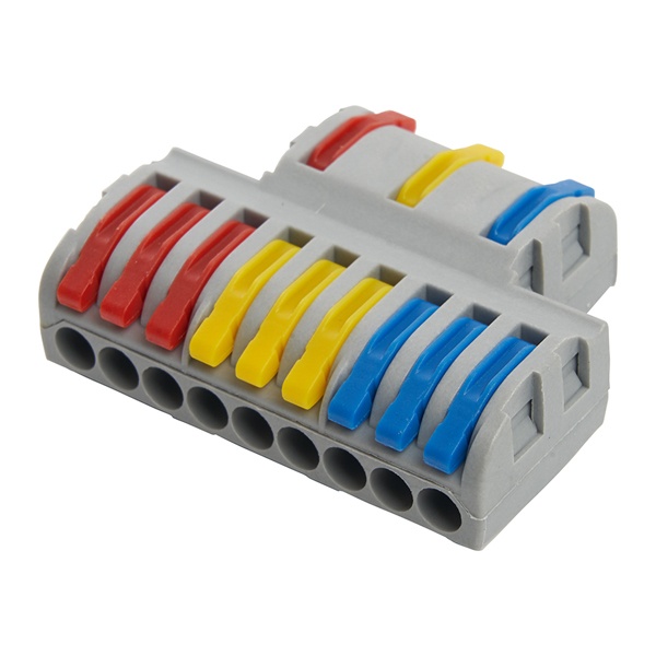 Клемма Stekker 3 х (0,08 - 2,5/4) монтажная для фазных проводников LD222-428 [уп. 20шт]