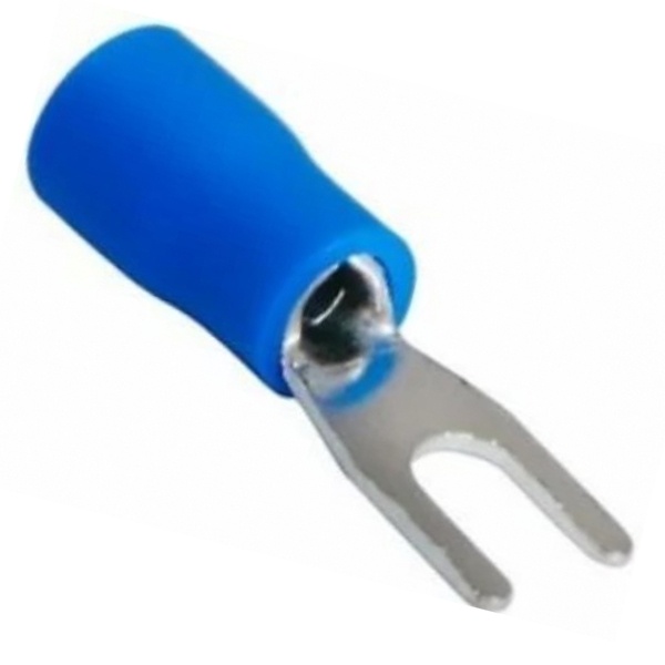 Наконечник вилочный Rexant изолированный d3.2мм 1.5-2.5мм (НВи 2.5-3) синий