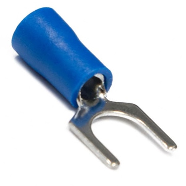 Наконечник вилочный Rexant изолированный d5.3мм 1.5-2.5мм (НВи 2.5-5/НВи 2-5) синий