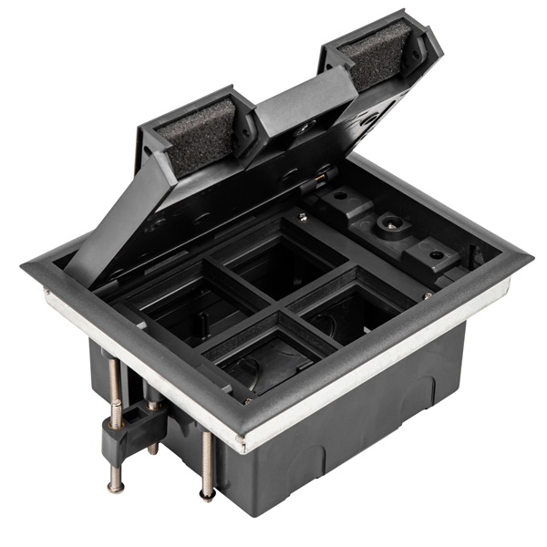 Лючок в пол Donel 8 модулей 22,5х45мм, крышка ABS + сталь