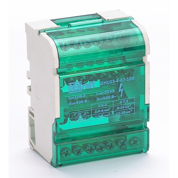 Кросс-модуль на DIN-рейку DEKraft 4х7 групп, 100А ШН-103