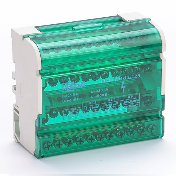 Кросс-модуль на DIN-рейку DEKraft 4х11 групп, 125А ШН-103