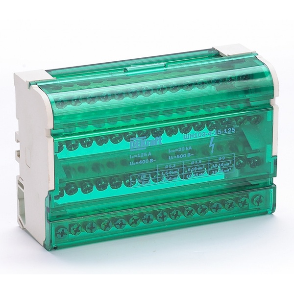 Кросс-модуль на DIN-рейку DEKraft 4х15 групп, 125А ШН-103