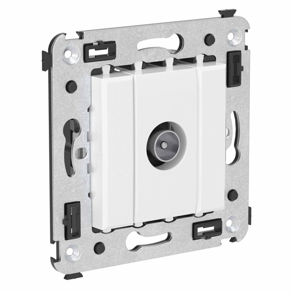 Розетка TV DKC Avanti оконечная в стену, белое облако