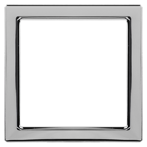 Вставки для рамок из стекла, дерева и алюминия DKC Avanti хром, 1 пост (2 мод.)