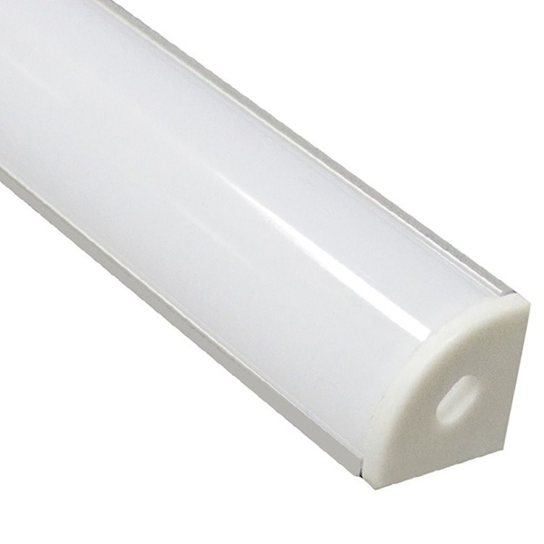 Профиль для светодиодной ленты LED CAB280 угловой круглый 16х16мм (10,2мм) алюминиевый 2 метра