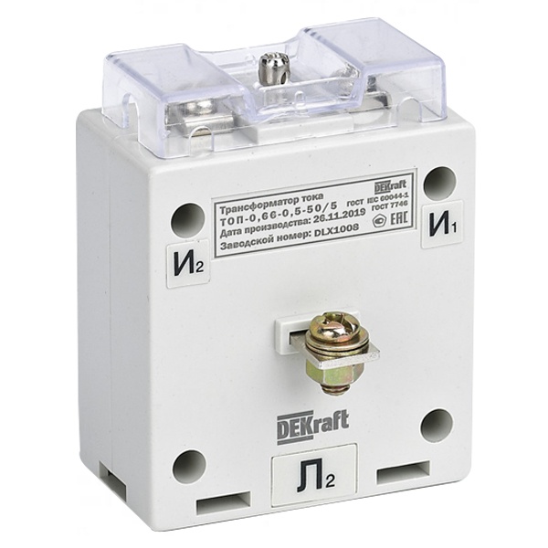 Трансформатор тока ТОП DEKraft-0,66 0,5 80/5 5ВА класс 0,5