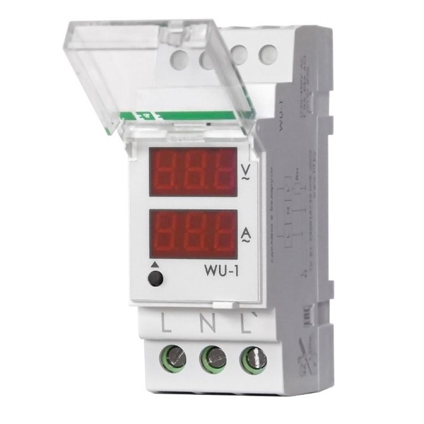 Указатель мощности Евроавтоматика однофазный ток 0,5-63А напряжение 24-250В 50Гц 2 модуля монтаж на