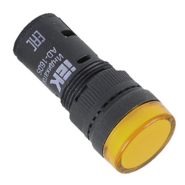 Лампа ИЭК AD16DS(LED)матрица d16мм желтый 24В AC/DC
