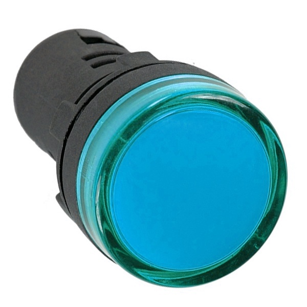 Лампа ИЭК AD22DS(LED)матрица d22мм синий 24В AC/DC