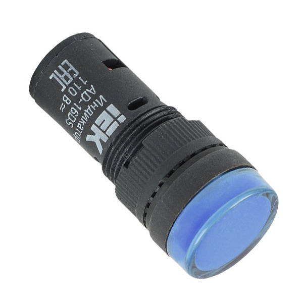 Лампа ИЭК AD16DS(LED)матрица d16мм синий 24В AC/DC