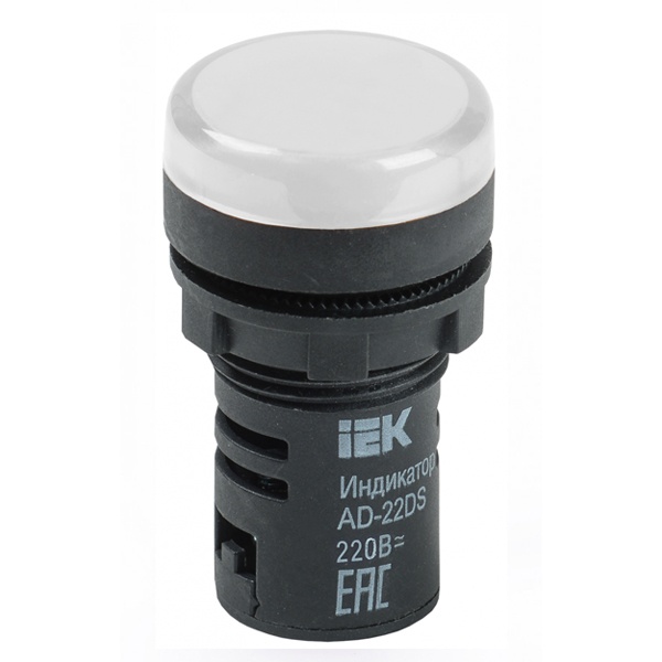 Лампа ИЭК AD16DS(LED)матрица d16мм белый 230В AC