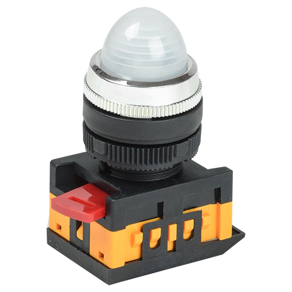 Лампа Generica AL-22 сигнальная d22мм белый неон/240В цилиндр