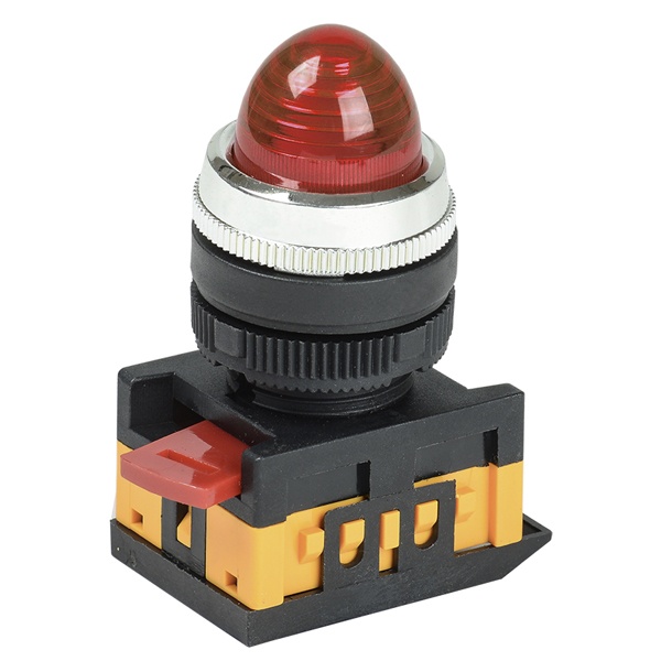 Лампа Generica AL-22 сигнальная d22мм красный неон/240В цилиндр