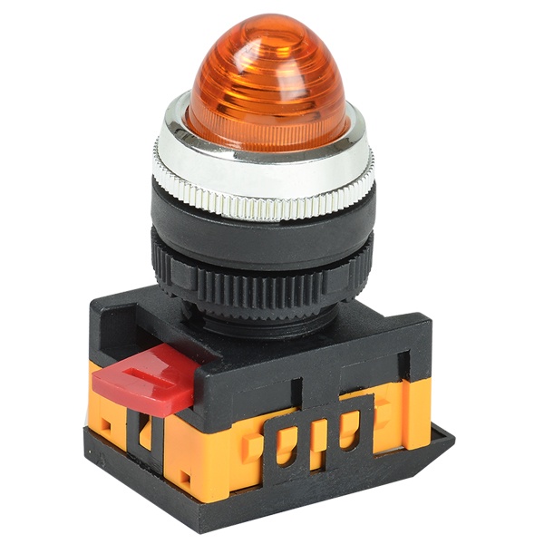 Лампа Generica AL-22 сигнальная d22мм желтый неон/240В цилиндр