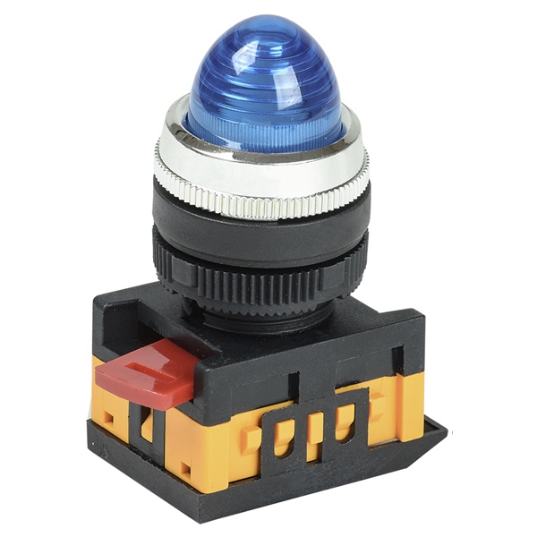 Лампа Generica AL-22 сигнальная d22мм синий неон/240В цилиндр