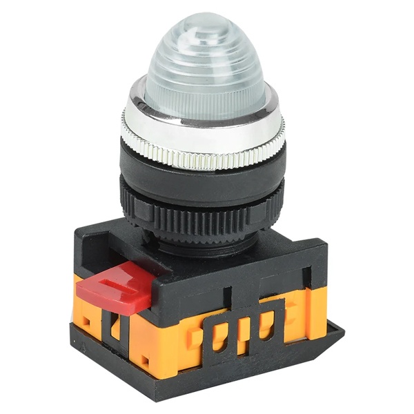 Лампа Generica AL-22 сигнальная d22мм прозрач. неон/240В цилиндр