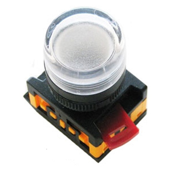 Лампа Generica AL-22TE сигнальная d22мм прозрачная неон/240В цилиндр