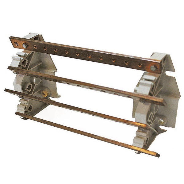 Распределительный блок TDM на DIN-рейку РБ-200 4П 200А (4 шины 10xM6+1хM8)