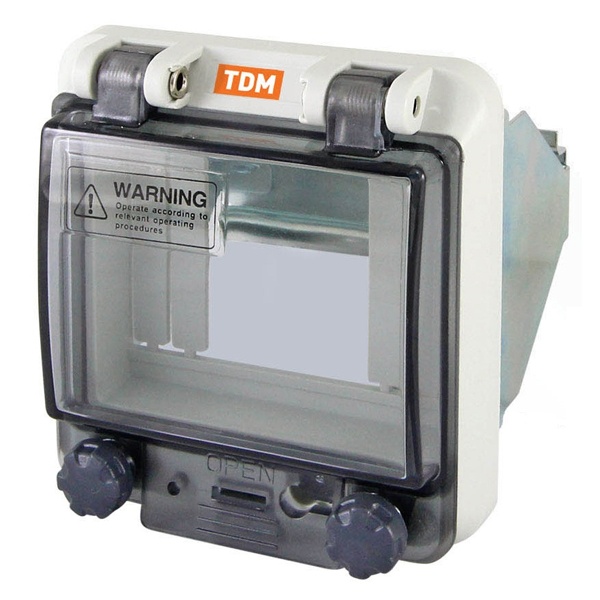 Крышка защитная TDM для выреза в шкафу пластик 4 модуля IP67