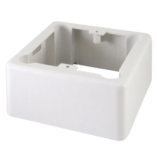 Коробка установочная TDM для накладного монтажа 85х85х42мм 1-местная подъемная белая IP20