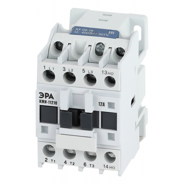 Контактор силовой ЭРА PRO КМИ-11210 3P 1НО 12А катушка 400В AC