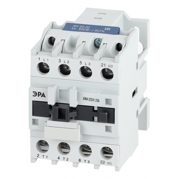Контактор силовой ЭРА PRO КМИ-22511 3P 1НЗ 25А катушка 400В AC