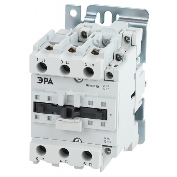 Контактор силовой ЭРА PRO КМИ-46512 3P 1НО+1НЗ 65А катушка 400В AC