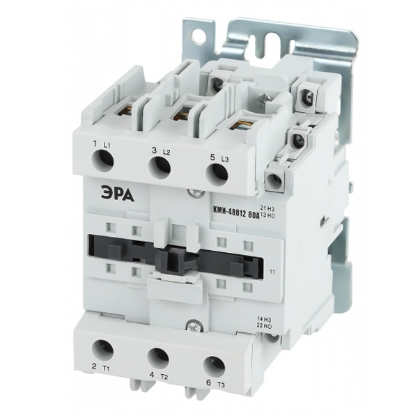Контактор силовой ЭРА PRO КМИ-48012 3P 1НО+1НЗ 80А катушка 230В AC