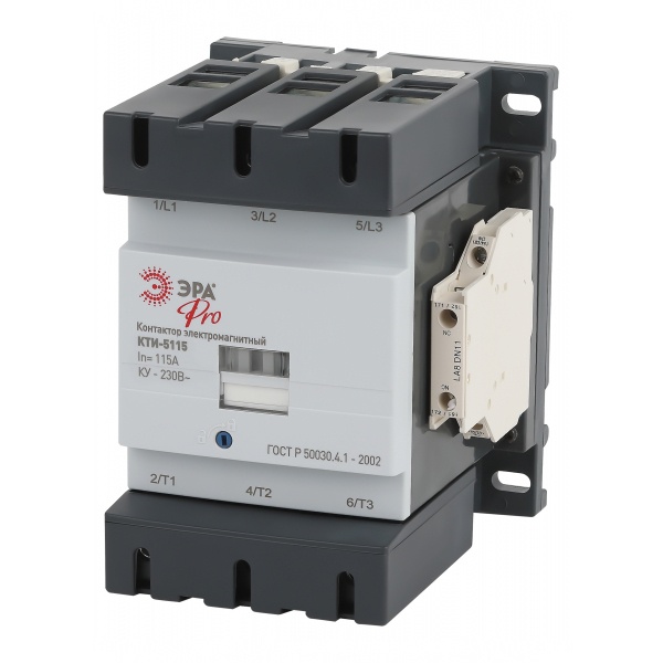 Контактор ЭРА КТИ-5115 PRO KKT50-115-230-10-E 115А 400В/АС3