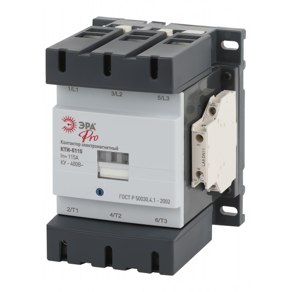 Контактор ЭРА КТИ-5115 PRO KKT50-115-400-10-E 115А 400В/АС3