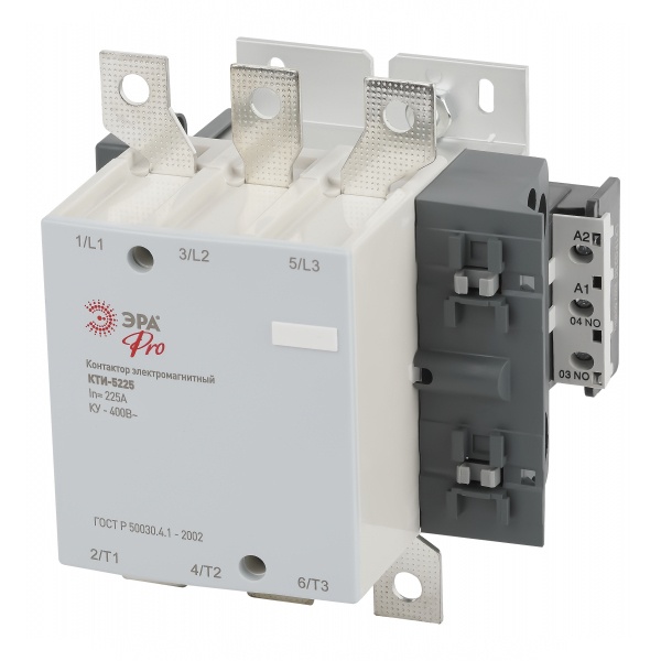 Контактор ЭРА КТИ-5225 PRO KKT50-225-400-10-E 225А 400В/АС3