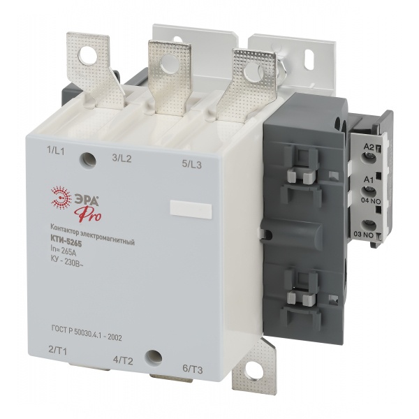 Контактор ЭРА КТИ-5265 PRO KKT50-265-230-10-E 265А 230В/АС3