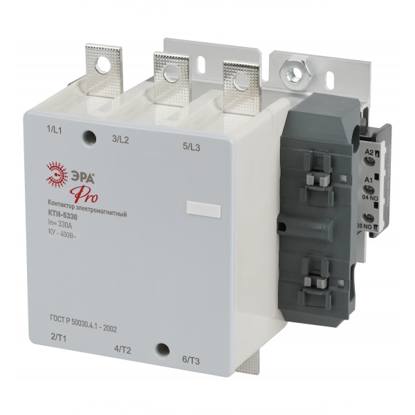 Контактор ЭРА КТИ-5330 PRO KKT50-330-400-10-E 330А 400В/АС3