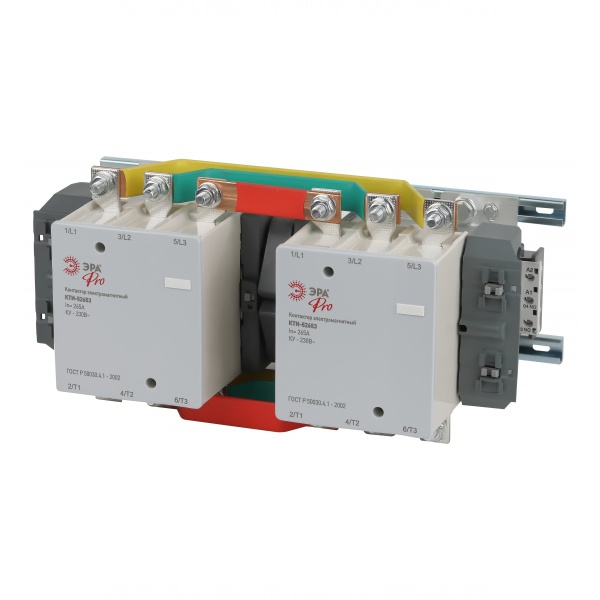 Контактор ЭРА КТИ-52653 реверсивный PRO KKT53-265-230-10-E 265А 230В/АС3