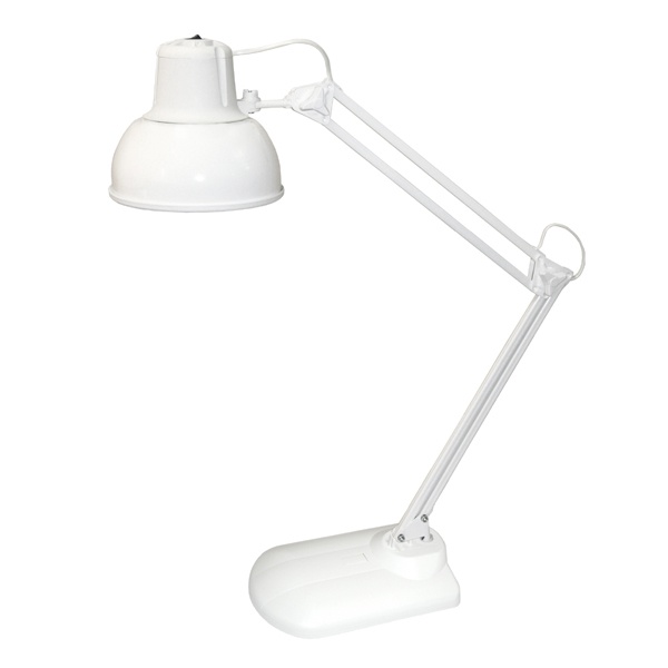 Светильник настольный Бета + ННБ37-60-158 под лампу ЛОН/LED, max 60W 220V Е27, на подставке, белый