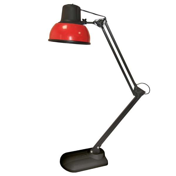 Светильник настольный Бета К+ ННБ37-60-160 под лампу ЛОН/LED max 60W 220V Е27, на подставке, красный