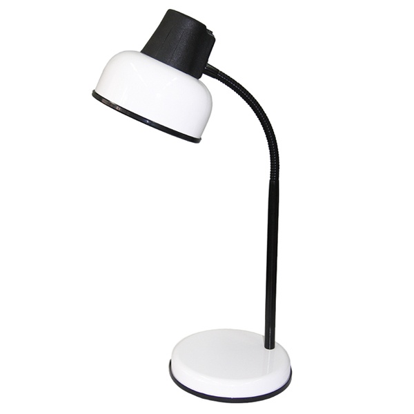 Светильник настольный Бета Ш ННБ37-60-162 под лампу ЛОН/LED, max 60W Е27, на подставке, белый, 450мм