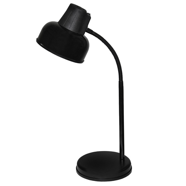 Светильник настольный Бета Ш ННБ37-60-162 под лампу ЛОН/LED, max 60W Е27 на подставке, черный, 450мм