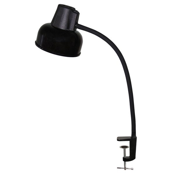 Светильник настольный Бета-СШ НДБ37-60-175 под лампу ЛОН/LED max 60W, 220V Е27, на струбцине, черный
