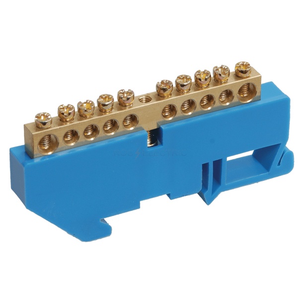 Шина ИЭК N (ноль) на DIN-изол ШНИ-6х9-14-Д-С