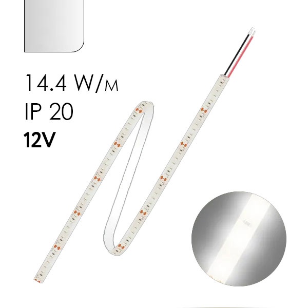 Светодиодная лента Navigator 80 315 NLS-5050W60-14.4-IP20-12V-Pro R5 14,4W 4000K (бухта 5m)