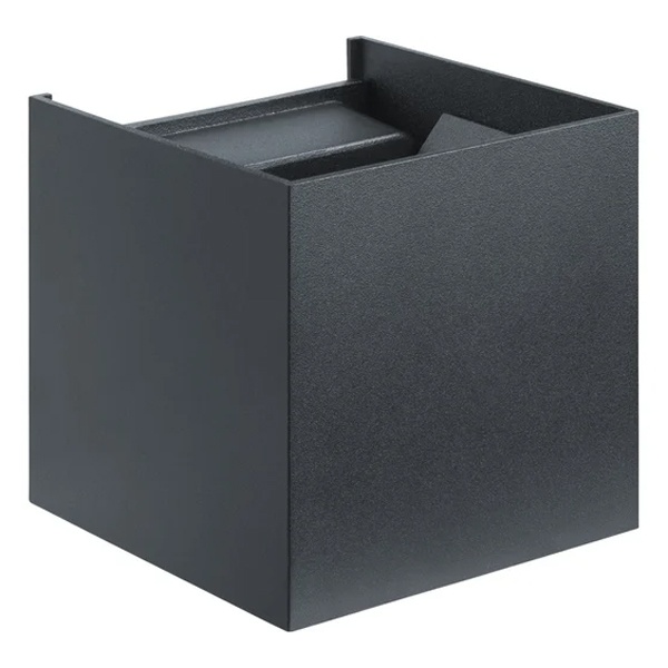 Светильник светодиодный уличный настенный 80 586 NOF-D-W-010-01 6W 3000K 600Lm черный алюминий