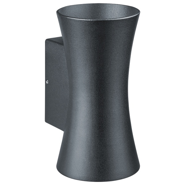 Светильник светодиодный уличный настенный 80 610 NOF-D-W-017-01 10W 3000K 440Lm черный алюминий