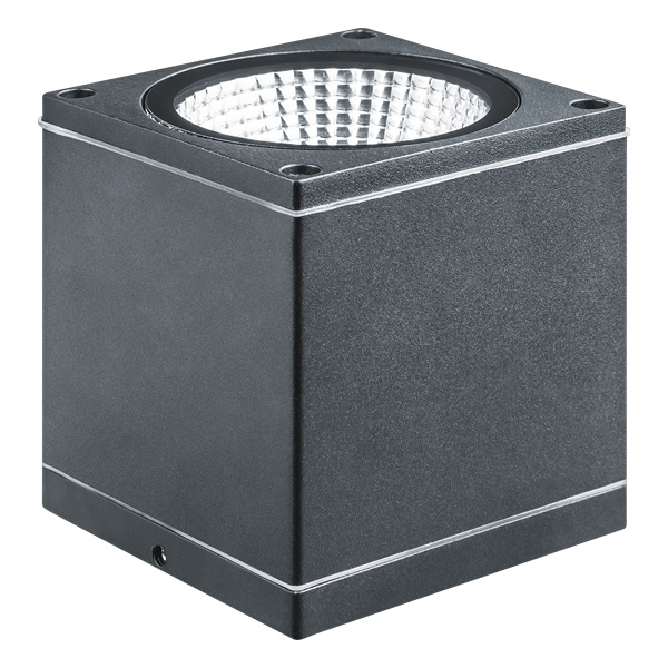 Светильник светодиодный уличный настенный 80 638 NOF-D-W-028-01 7W 3000K 690Lm черный алюминий